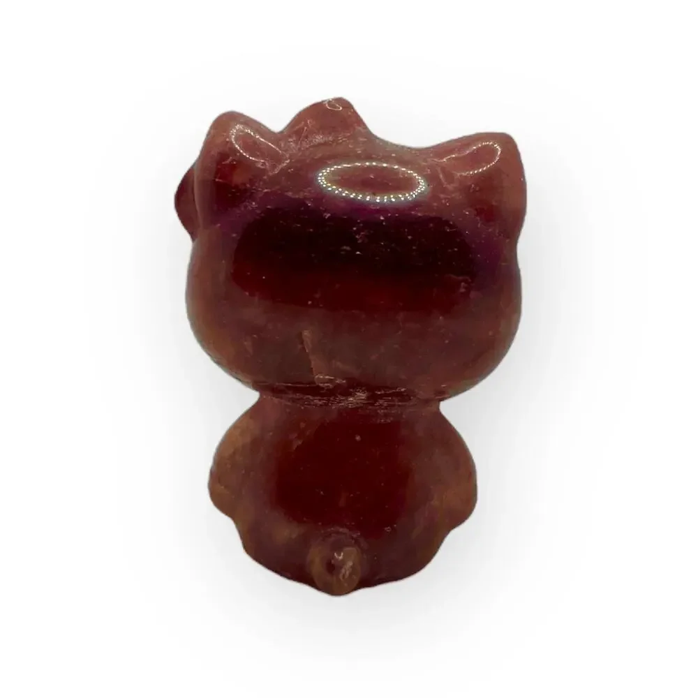 Strawberry Quartz Hello Kitty HK Sanrio Carving